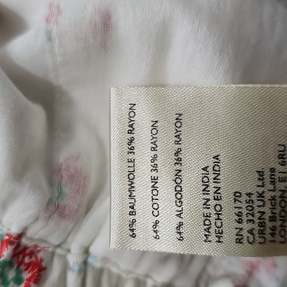 Free People Cambridge Printed Pull-On Ruffle Floral Shorts Womens Small New - Picture 7 of 7